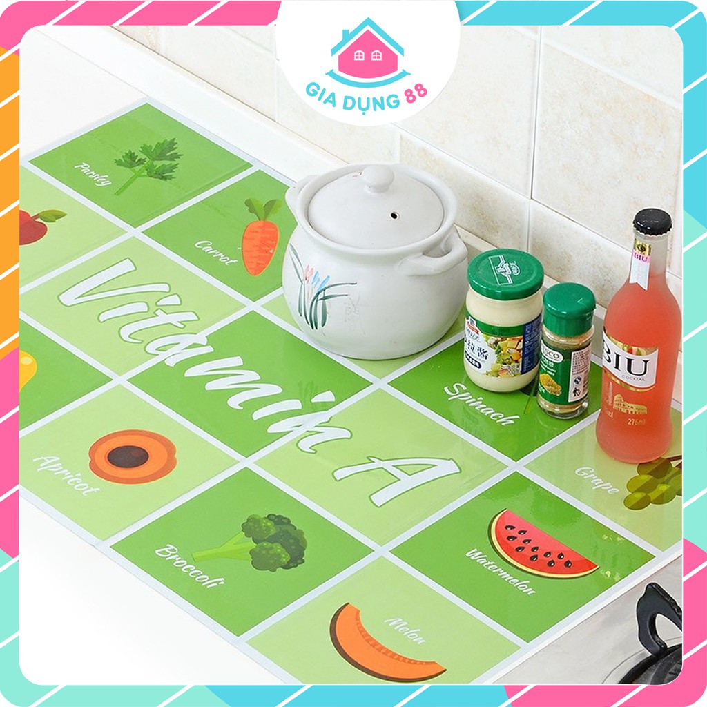 Giấy Dán Tường Nhà Bếp - Miếng Dán Bếp Chống Bắn Dầu Mỡ, Chịu Nhiệt Cao 2459