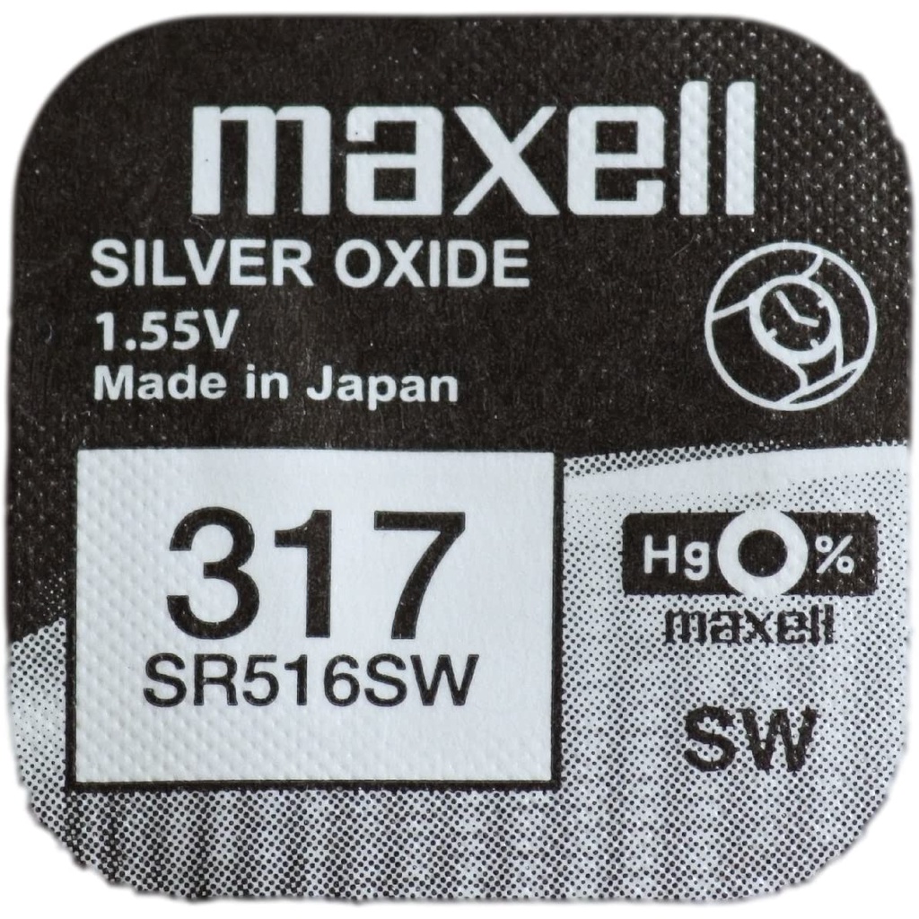 Pin Maxell 317 SR516SW dành cho đồng hồ dùng pin 317/ SR516SW/ V317