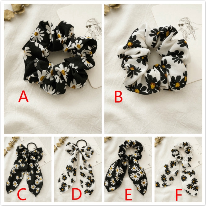 Dây Buộc Tóc Hình Hoa Cúc Xinh Xắn Dành Cho Nữ