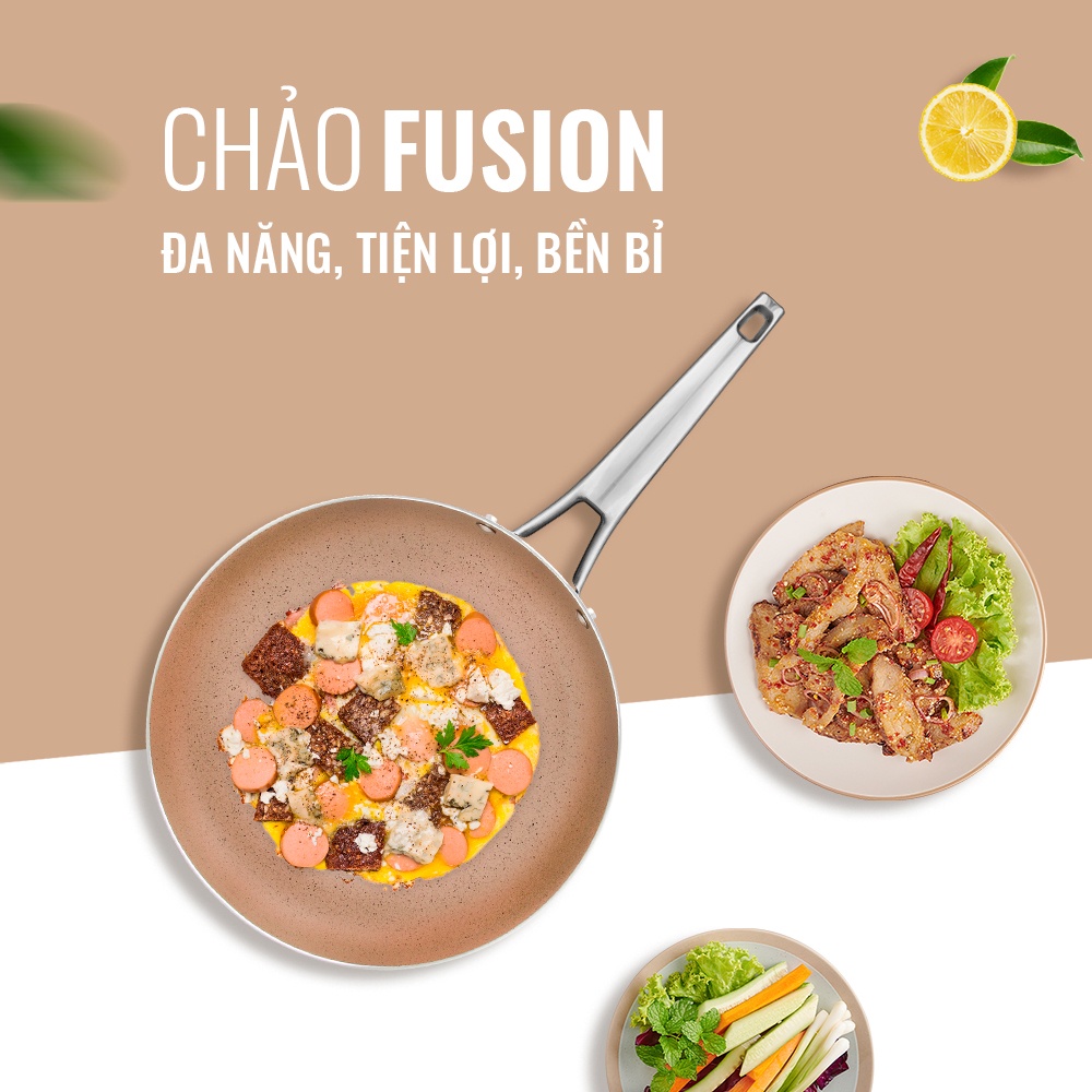 Chảo xào chống dính Elmich fusion EL-3969BG size 28cm