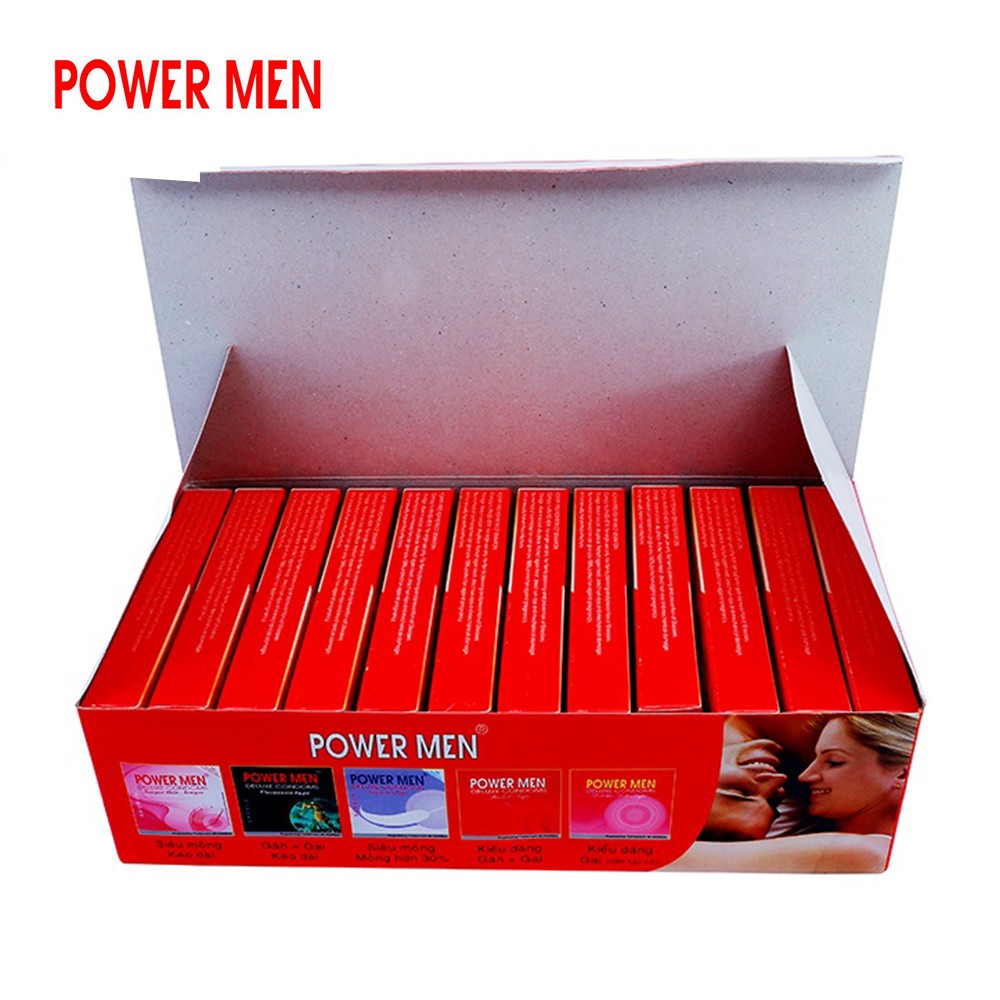 Bao cao su Powermen gia đình, khách sạn, nhà nghỉ hộp 144 cái giá rẻ, tốt nhất - Hộp 144 bao cao su