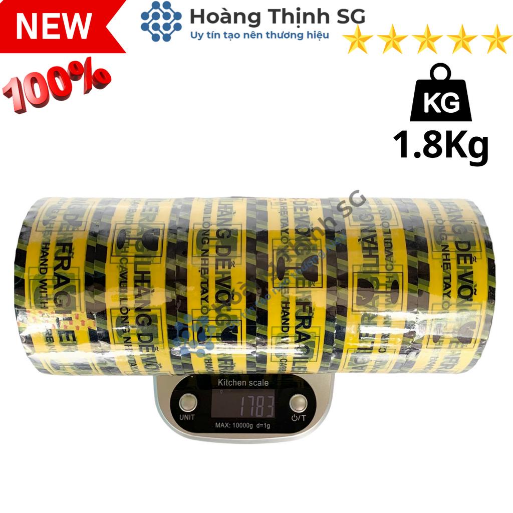 Băng Keo hàng dễ vỡ 200 YARD, Nặng 1.8KG, Gồm 6 cuộn/1 cây, lỗi nhỏ đúng số KG