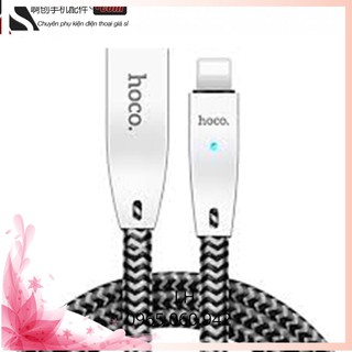 Cáp sạc kim loại cao cấp Hoco U11 dài 1.2M - cổng Lightning