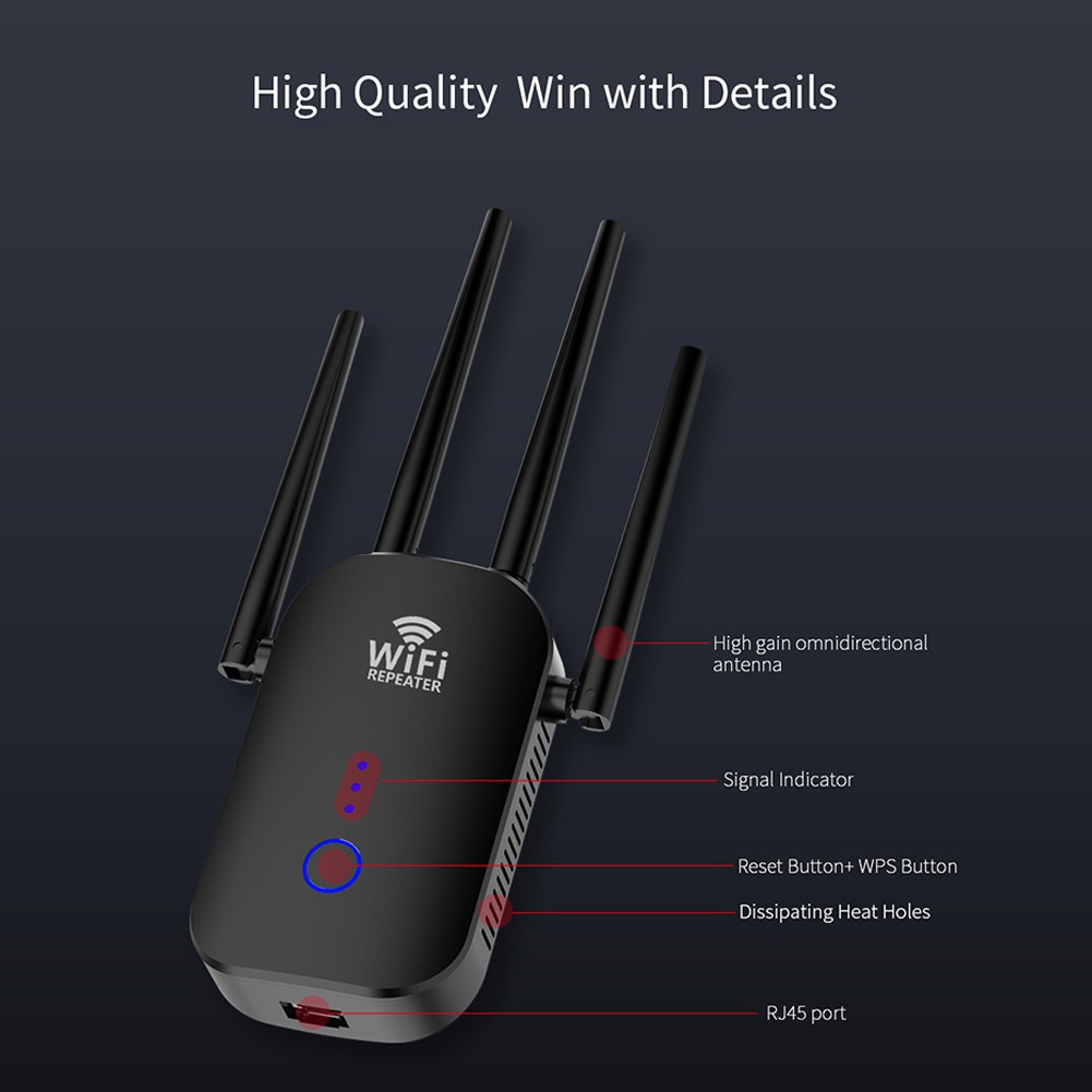 Thiết Bị Mở Rộng Wifi Wr758 1200mbps 2.4 / 5ghz 802.11ac | BigBuy360 - bigbuy360.vn