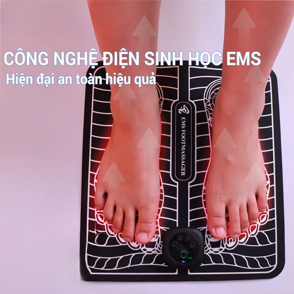 Máy massage bàn chân EMS HM-C3,máy massage xung điện trị liệu cho bàn chân,thư giãn giảm mêt mỏi,lưu thông máu
