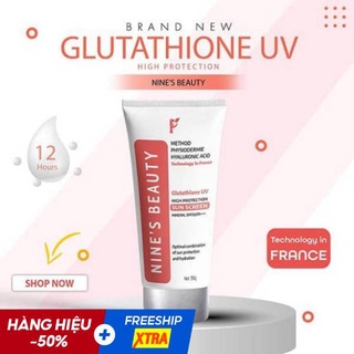 Kem Chống Nắng Nines Beauty  Sinh Học SPF 50+++ Dưỡng Ẩm Làm Trắng Mờ Nám Sáng Da