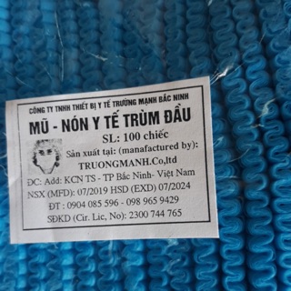 Mũ giấy trường mạnh 100 cái ( mũ con sâu )