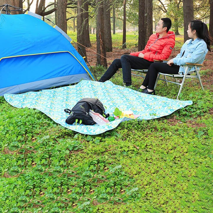 Thảm du lịch chống thấm nước - 1m5 x 1m8 (hoa văn) | BigBuy360 - bigbuy360.vn