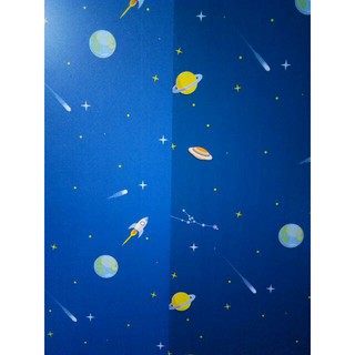 1m giấy dán tường vũ trụ đêm galaxy có keo sẵn