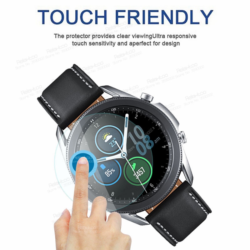 SAMSUNG Set 5 Kính Cường Lực Cao Cấp Bảo Vệ Màn Hình Cho Đồng Hồ Samsung Galaxy Watch 3