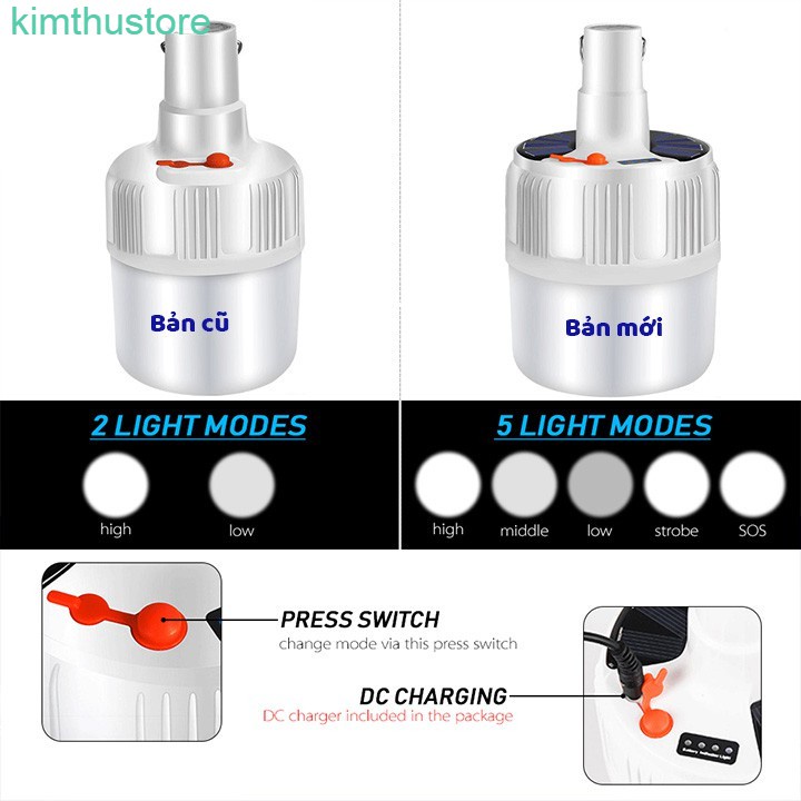 Đèn Năng lượng Mặt trời đèn Led tích điện 100w có điều khiển từ xa, tiếp kiệm chi phí và tiện lợi