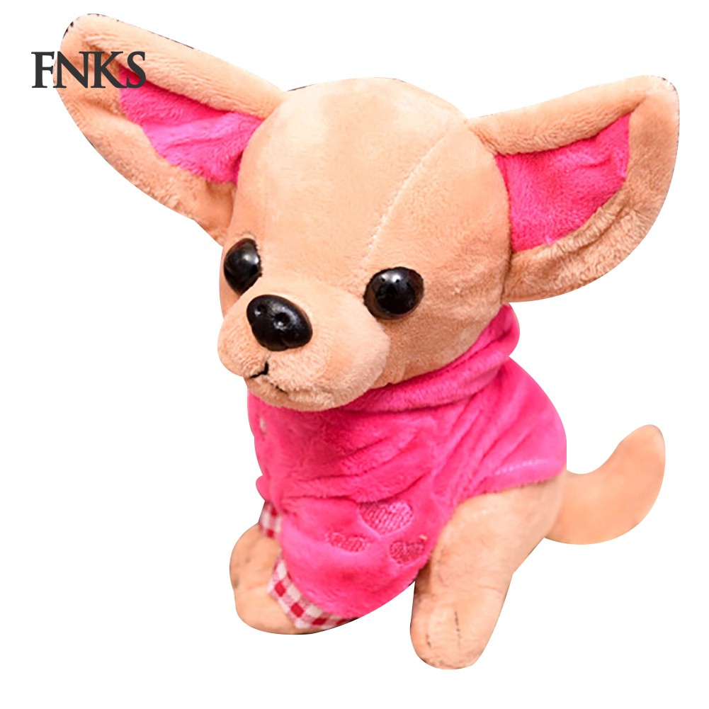 Chó Chihuahua nhồi bông 17cm làm quà tặng sinh nhật xinh xắn