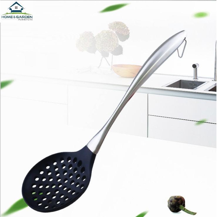 Bộ 3 dụng cụ nấu ăn silicone chịu nhiệt, cán inox 304 cao cấp Home &amp; Garden... Mới !!!