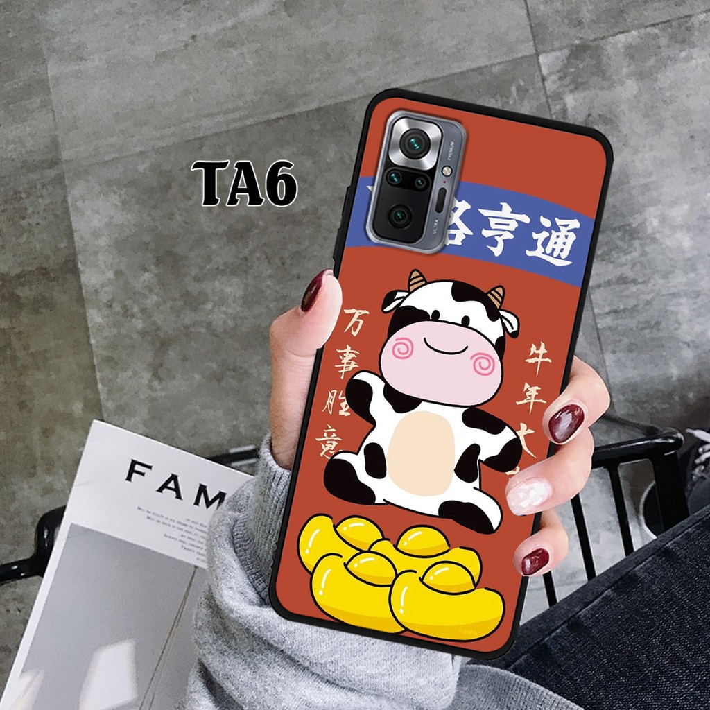 Ốp lưng Xiaomi siêu bền họa tiết Bò sữa cực dễ thương Hot Trend dành cho Redmi Note 10/Note 10Pro ôm sát điện thoại.