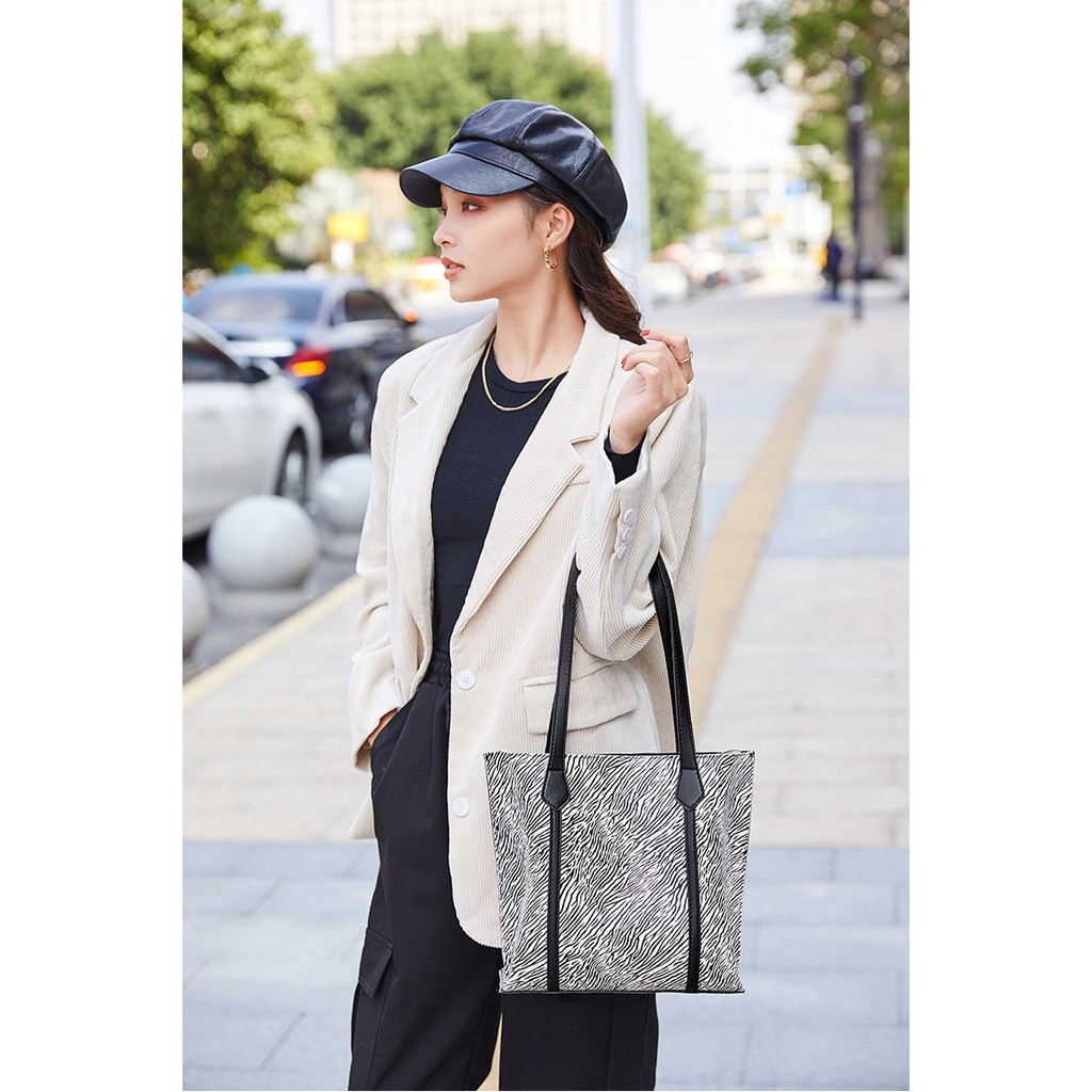 Túi kẹp nách, túi đeo vai họa tiết ngựa vằn phong cách Retro KN07 | BigBuy360 - bigbuy360.vn