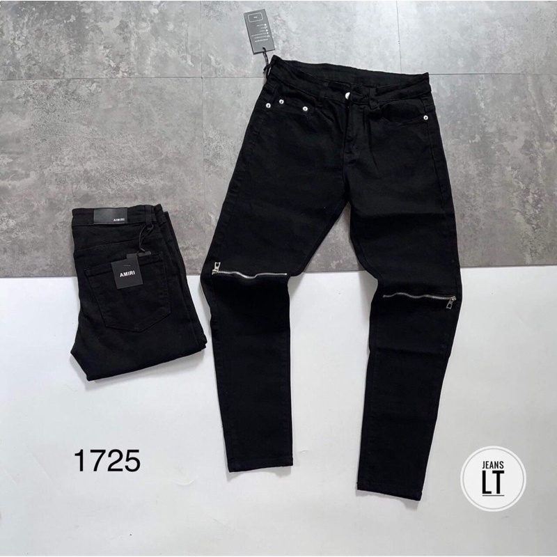 ๑♚Quần bò Amiri 2 khoá, jean nam DSQ ống côn rách gối cao cấp