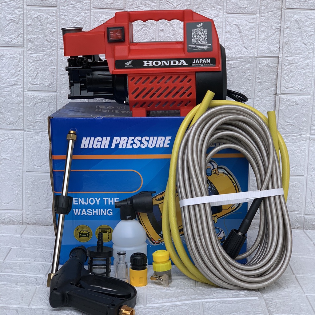 Máy rửa xe áp lực cao công suất 3500w dây 15m xịt rửa mạnh mẽ