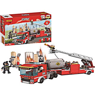 Đồ chơi lego cứu hoả 415 chi tiết có sách hướng dẫn cao cấp