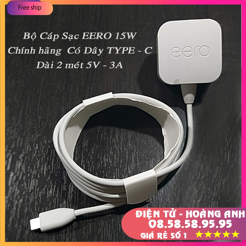 Bộ cáp sạc EERO 15W chính hãng có dây TYPE C dài 2 mét 5V-3A (S8/S9/S9+/ Note 8/Note9)