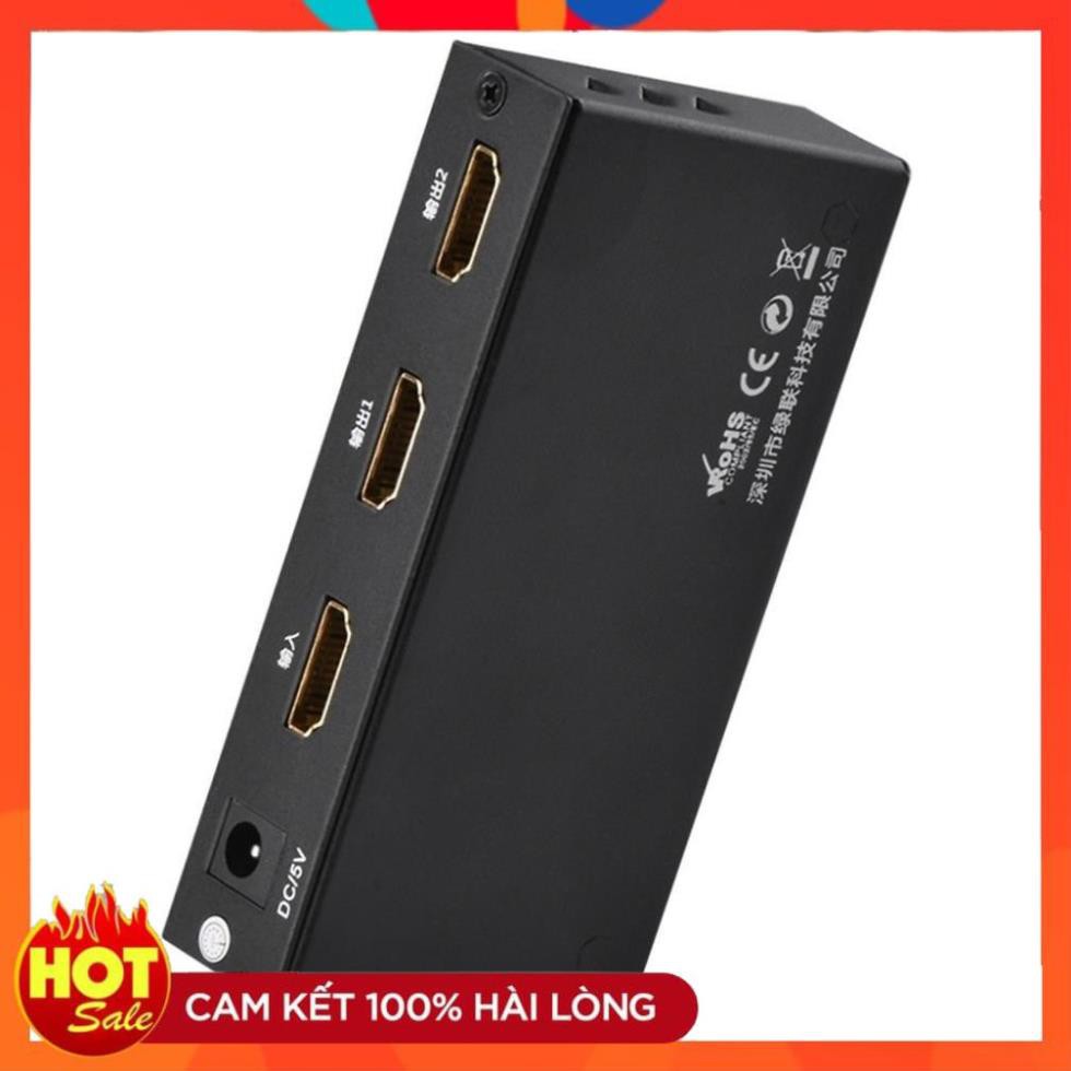 [Chính Hãng] Bộ chia cổng HDMI 1 ra 2 Hỗ trợ full HD Chính hãng Ugreen 40201 Cao cấp_Hàng chính hãng bảo hành 18 tháng