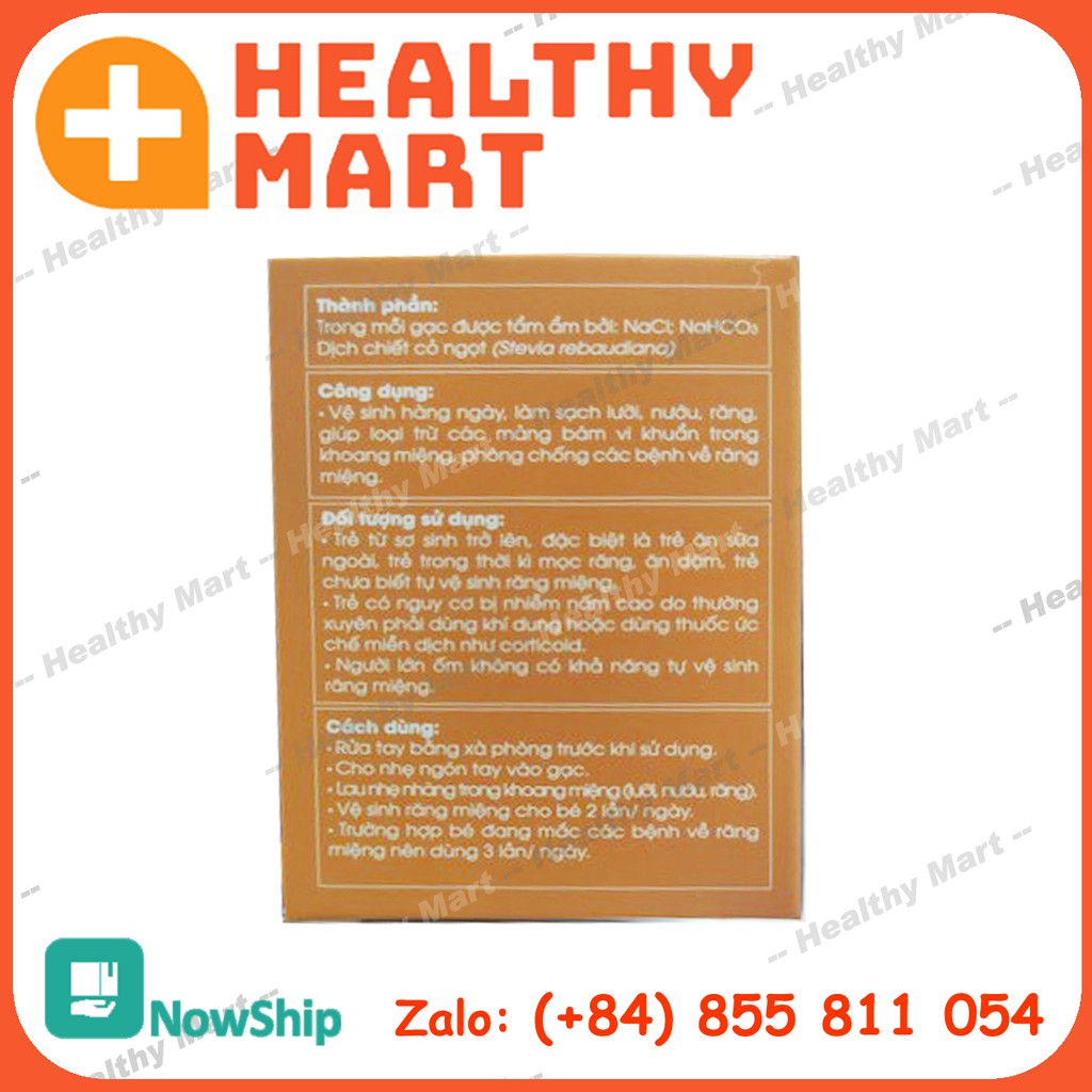 ✔️️️ Gạc rơ lưỡi Tottee Tinh Chất Cỏ Ngọt | Hộp 25 gói