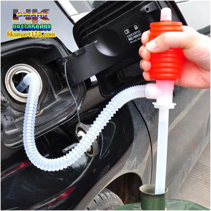 Ống hút xăng dầu khẩn cấp có tay bóp tiện lợi, bơm hút chất lỏng từ can, chum