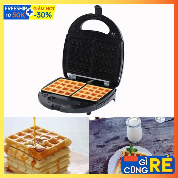 [Mã ELHADEV giảm 4% đơn 300K] Máy Nướng Bánh Mì Kẹp, Nướng Bánh Sandwich Làm Bánh Waffle, Rán Trứng Xúc Xích