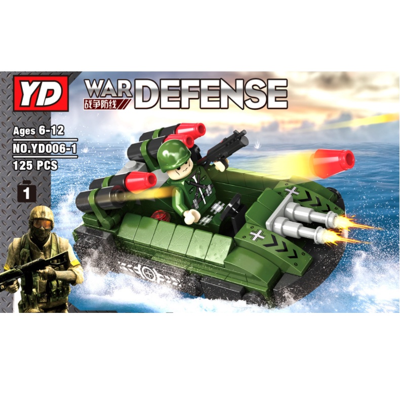 BỘ ĐỒ CHƠI XẾP HÌNH XE TĂNG, XE BỌC THÉP, Lắp Ráp Xe Chiến Đấu Quân Đội – 27 Tạo Hình