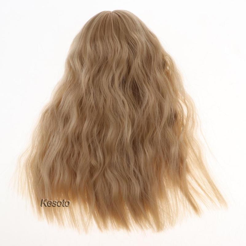 Tóc Giả Xoăn Màu Nâu Cho Búp Bê Tỉ Lệ 1 / 4