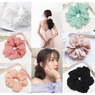 Dây cột tóc vải Scrunchies- Ib chọn mẫu/ phân loại mã