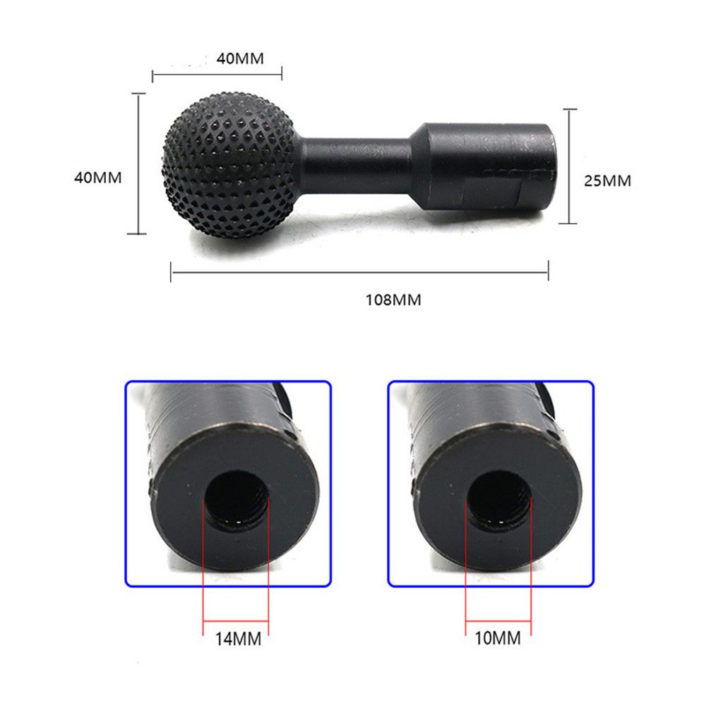 Đầu Mài Đánh Bóng Hình Cầu Dạng Xoay Tròn Dành Cho Máy Mài/Đánh Bóng/ Chạm Khắc Gỗ