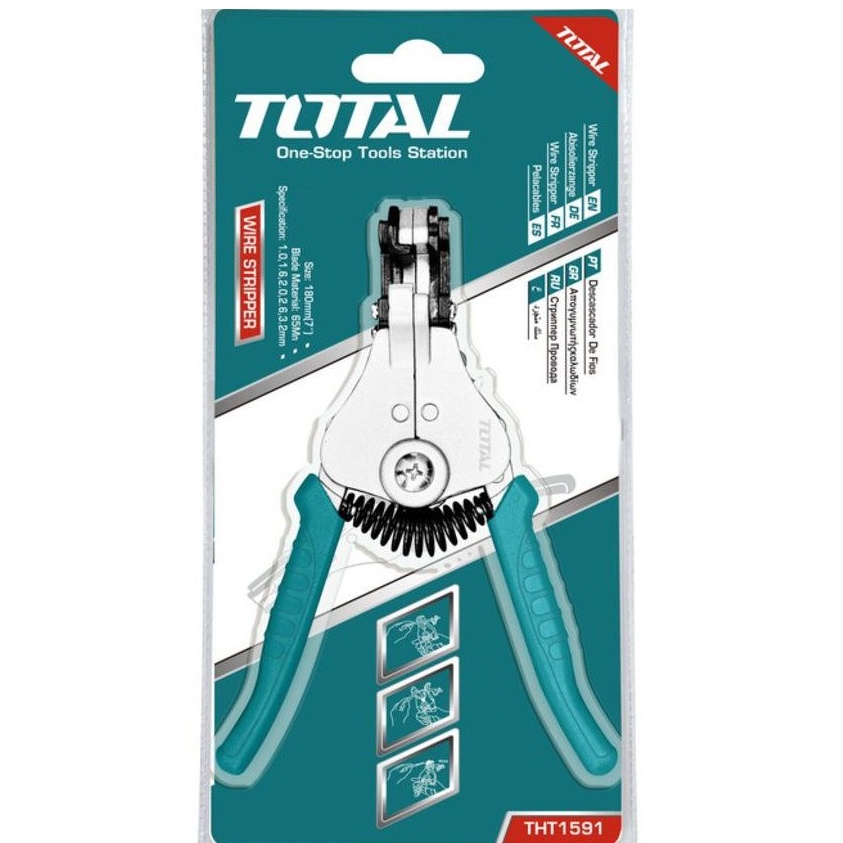 Kìm Kiềm Tuốt Dây Điện 180mm 7inch TOTAL THT1591