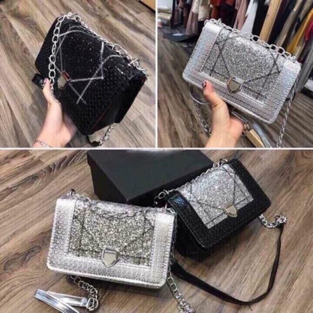 TÚI ĐEO CHÉO NỮ DRM HỘP NHŨ THỜI TRANG SIZE 20CM PK 422