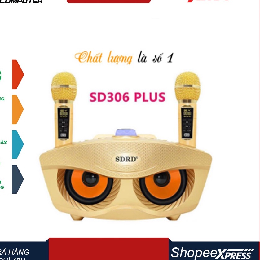 Loa Bluetooth karaoke SDRD SD 306 Plus