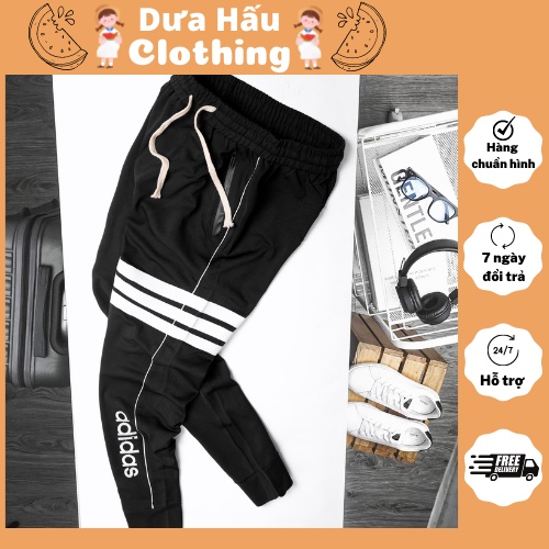 Quần jogger cho nam, quần dài bé trai size đại cồ chất umi 3 vạch ngang size 60-80kg