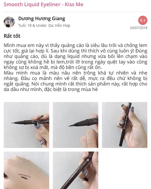 Set mascara + kẻ mắt nước Heroin Kiss Me | BigBuy360 - bigbuy360.vn