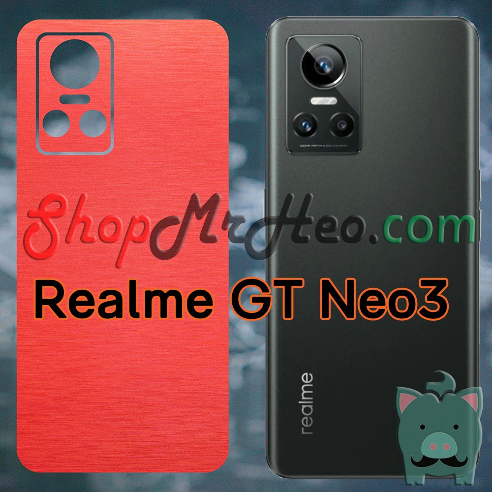 Dán Skin Màu Mặt Sau Lưng Nhôm Xước Realme GT Neo3 - GT Neo 3 - GT2 - GT Neo2 - GT Neo 2 - Realme Q5 Pro