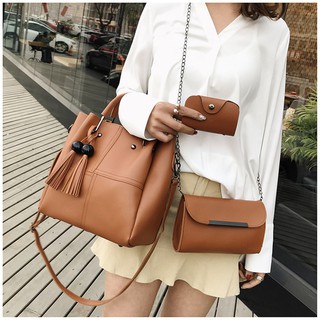 ❁❁Bộ 3 túi xách da thời trang cho nữ