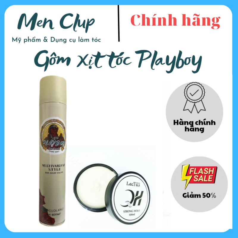 Gôm xịt tóc Playboy 400ml quỷ đỏ siêu dữ nếp