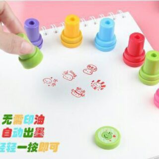 bộ 10 con dấu  in ấn cho bé