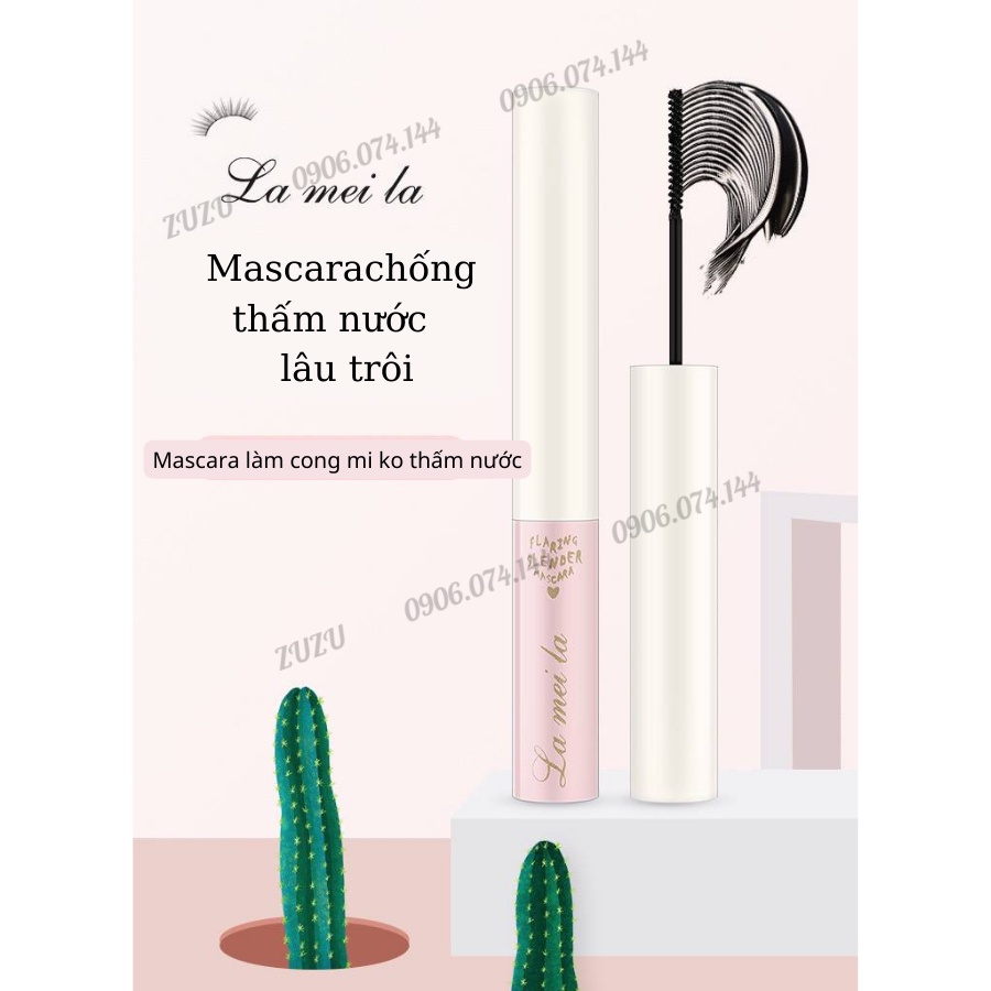 Mascara, chuốt mi làm dày và dài mi tự nhiên chống nước chống mồ hôi lâu trôi thích hợp cho người mới bắt đầu LALA