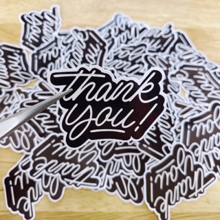 Sticker Thank You Very Much món quà các shop/cửa hàng dành tặng khách hàng rinh ngay 5 sao