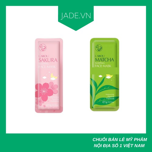 MẶT NẠ NGỦ TRÀ XANH MATCHA, HOA ANH ĐÀO SAKURA - LAIKOU