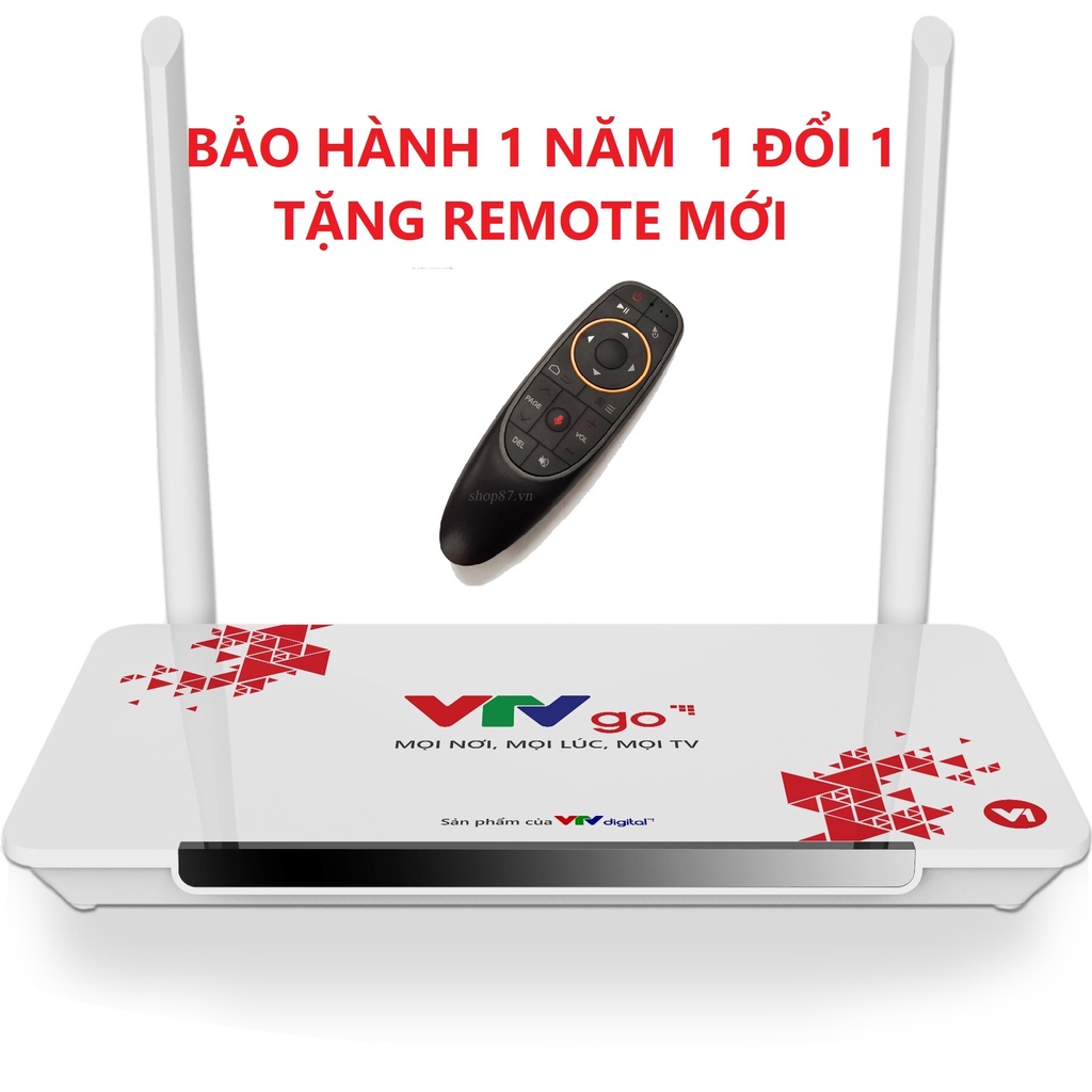 Đầu android tivi box VTV go Chính hãng, Bảo hành 12 tháng đầu cũ TẶNG REMOTE MỚI HOẶC REMOTE CHUỘT B