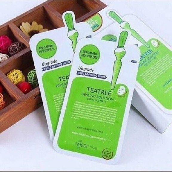 Mặt Nạ Tinh Chất Tràm Trà Ngăn Ngừa Mụn Mediheal Tea tree Care Solution Essential Mask Ex 24ml