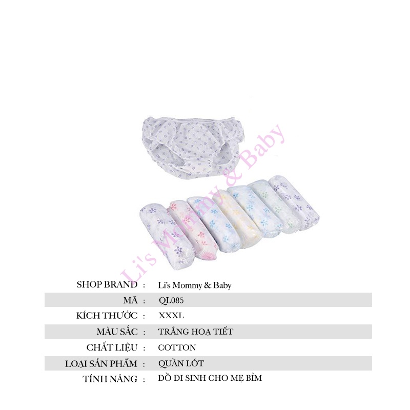 Quần lót giấy nữ Hiền Trang size đại cotton tiện lợi cho mẹ sau sinh (hộp 5 chiếc) Mã QL085 | BigBuy360 - bigbuy360.vn