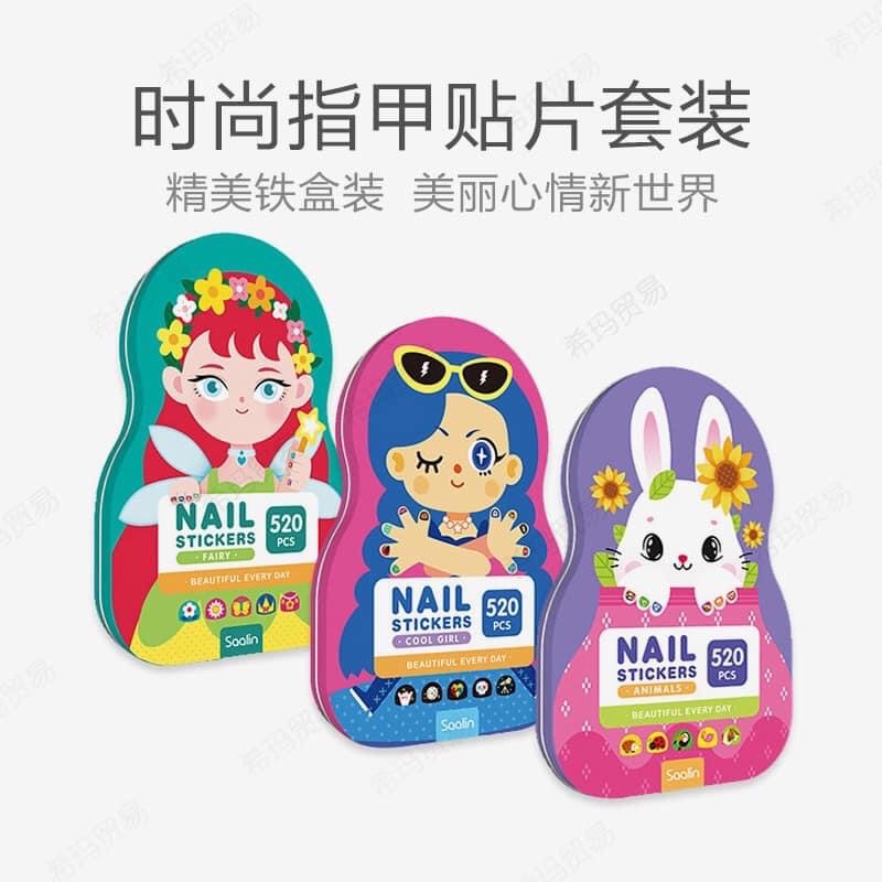 ❤Set 520 miếng dán móng tay cho bé❤️
