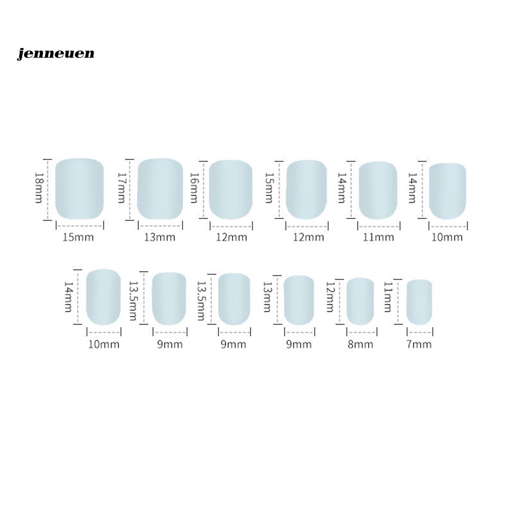 [Hàng mới về] Móng tay giả kèm keo dán thiết kế tinh tế cho nữ