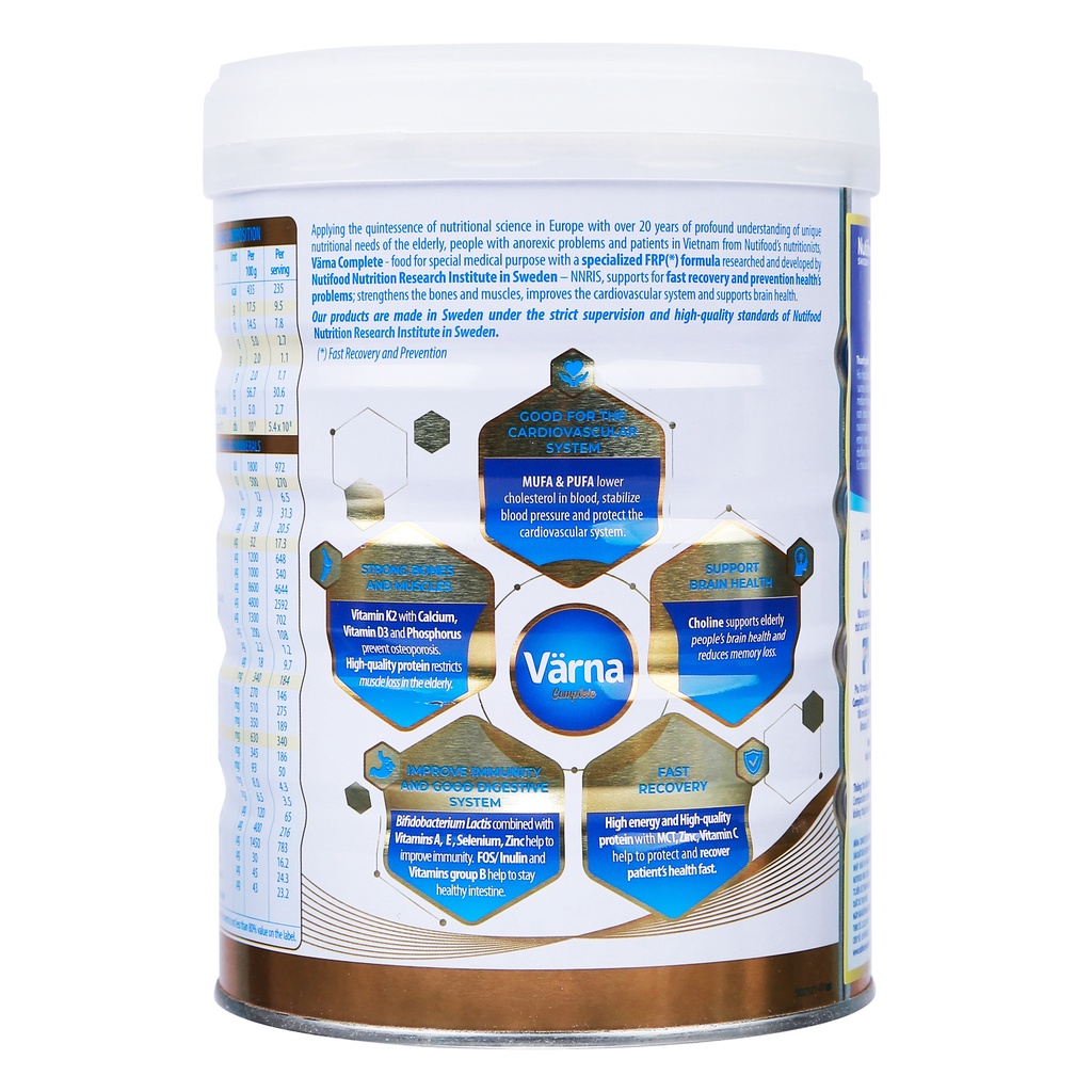 Sữa Bột Nutifood Varna Complete 850g [Date T3-2024]