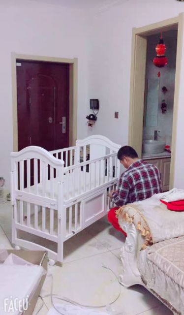 CŨI SEPEON ĐA NĂNG GỖ  CHO BÉ BỘ QUÂY 5 MÓN ĐỆM SƠ DỪA